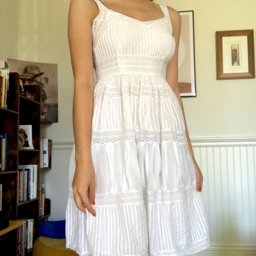 All Saints white summer dress